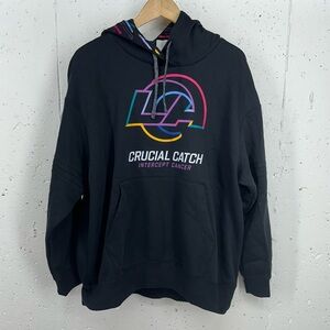 Nike NFL Women’s Small Chargers Crucial Catch Intercept Cancer Hoodie NEW